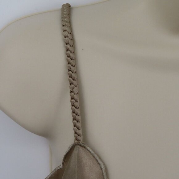 Erika Taylor Womens Small Beige Scallop Braided Embroidered Flower Nightgown VTG - Picture 4 of 9